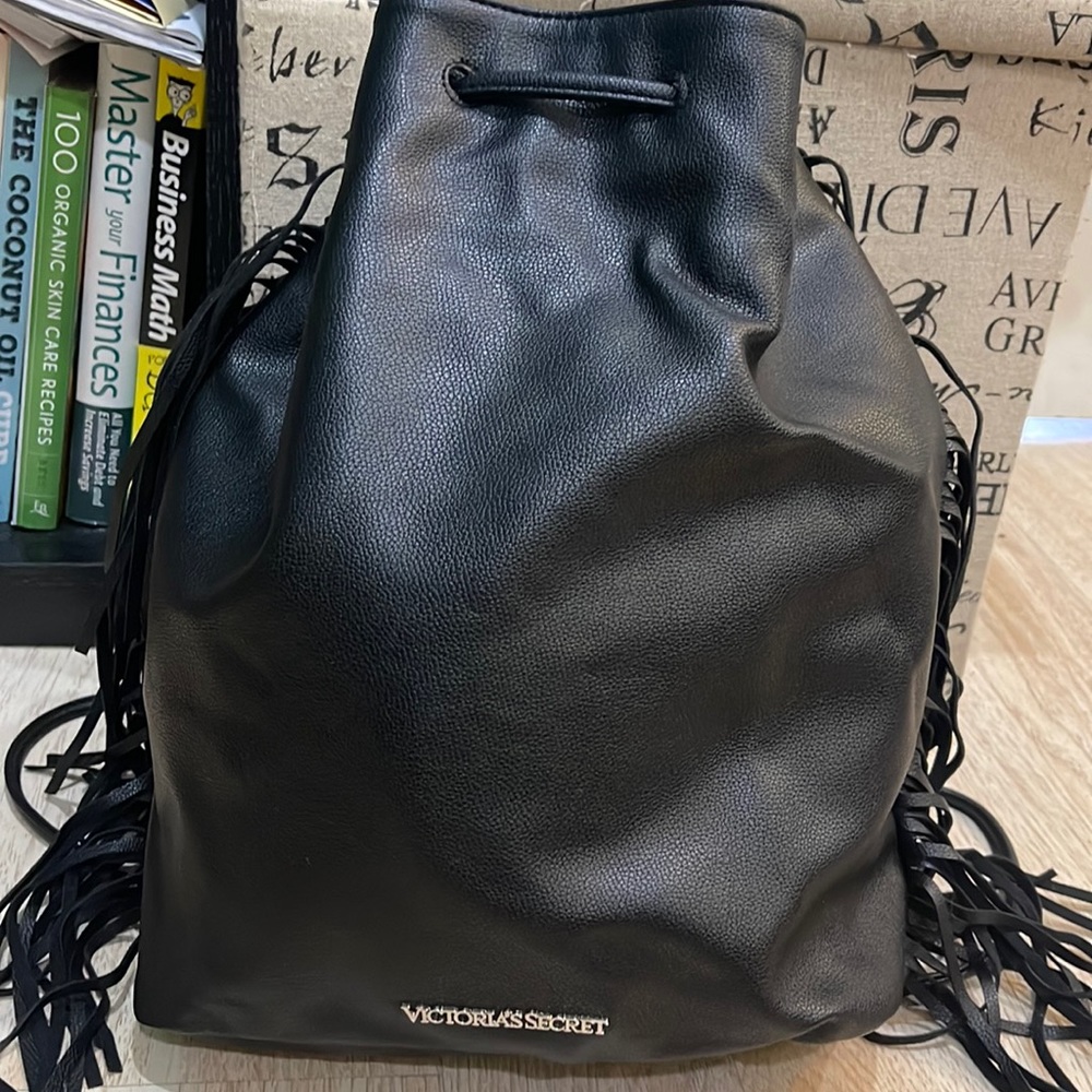 Never used Victoria’s Secret draw string bag with fringe
